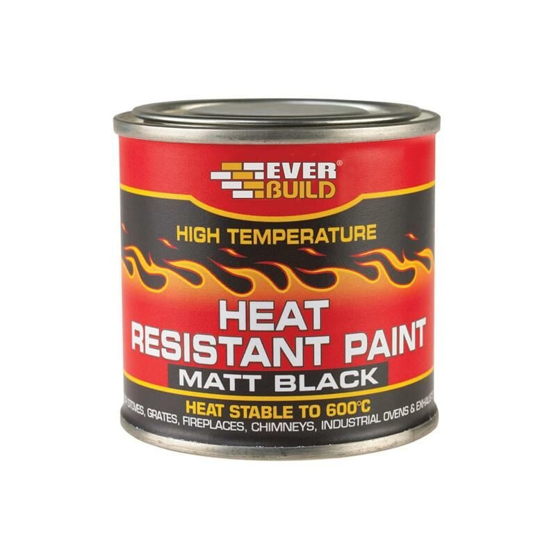 Everbuild - Sika 486783 Heat Resistant Paint 125ml EVBHEATPNT1