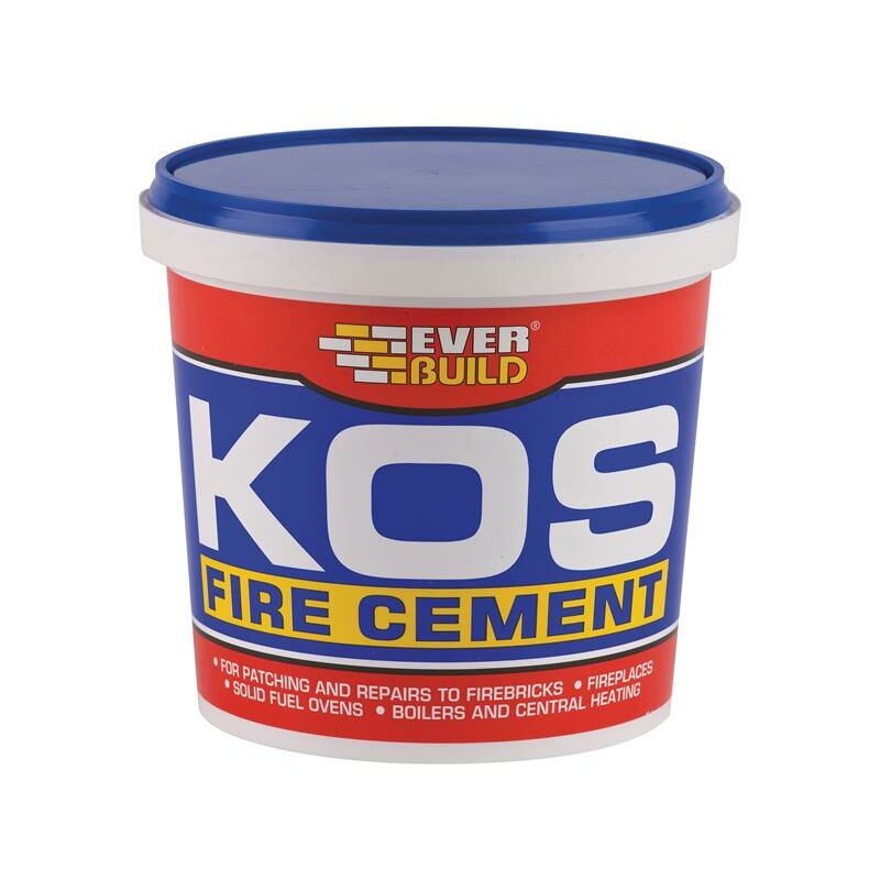 Everbuild - Sika kos Fire Cement Black 2kg EVBKOSBLK2K