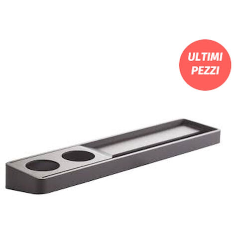 EVER Brunt mensola con porta salvietta 45 cm con 2 fori a sx grigio porpora opaco codice prod: EVBR451SX