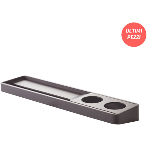 EVER Brunt mensola con porta salvietta con 2 fori a dx cm.45 grigio porpora opaco codice prod: EVBR451DX