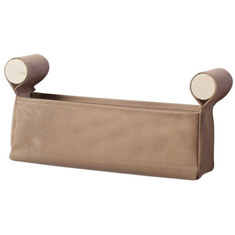 EVER Dot basket contenitore l.30 cm. beige tortora cover bianco opaco codice prod: EVDT78NB
