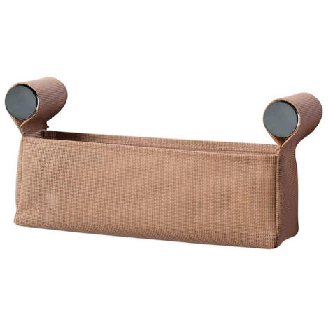EVER Dot basket  contenitore l.30 cm. beige tortora cover cromato codice prod: EVDT78NC