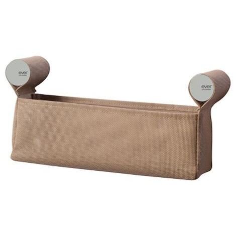 EVER Dot basket contenitore l.30 cm beige tortora cover nickel codice prod: EVDT78NK