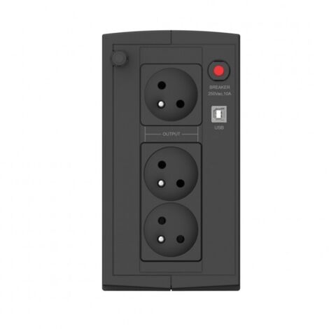 Ever DUO 850 AVR USV – 850 VA unterbrechungsfreie Stromversorgung, Überspannungsschutz