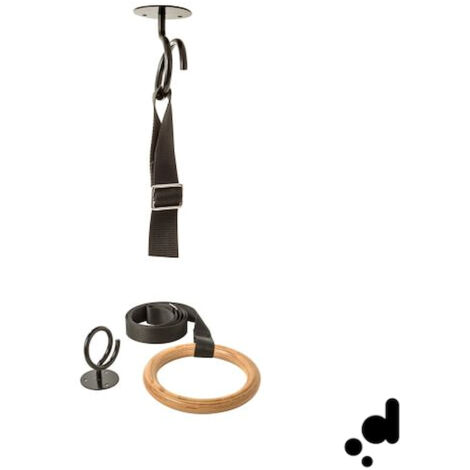 EVER GAMBOL ANNELLI GINNICI A SOFFITTO FAGGIO NATURALE TINTO WENGE' codice prod: EVGAAW