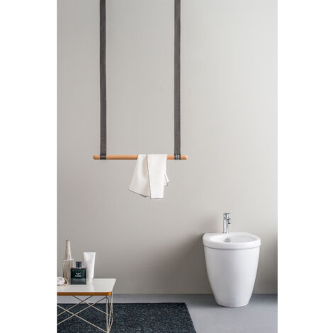 EVER Gambol barra porta salviette a soffitto faggio naturale opaco codice prod: EVGABR