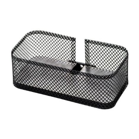 Ever Life Design Prop mensola con contenitore in rete metallica colore nero opaco EVBAMCN