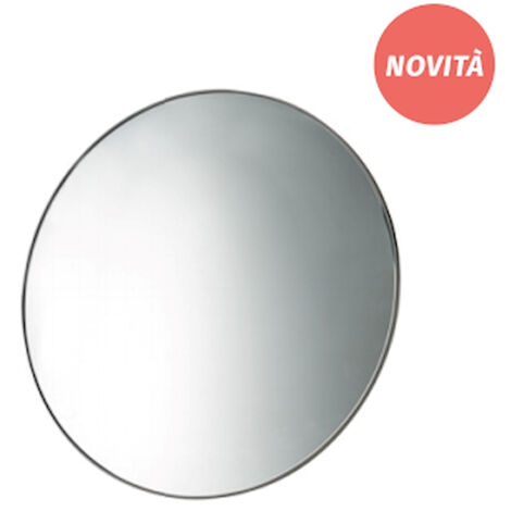 EVER Prop specchio fissaggio parete con cornici tondo bianco opaco codice prod: EVBASTMBN