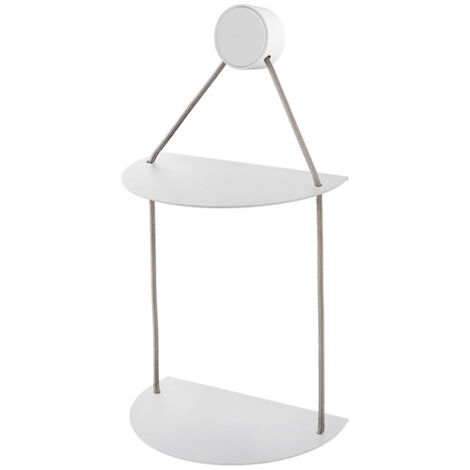 EVER Ring mensola doppia cromato/bianco codice prod: EVRGMDCRC
