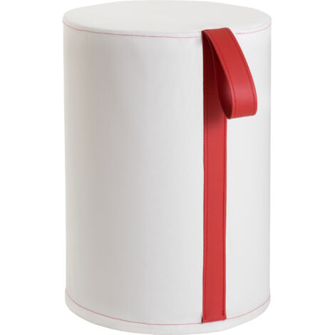 EVER Roll seduta doccia waterproof con maniglia rossa bianco puro codice prod: EVRLWBPMR