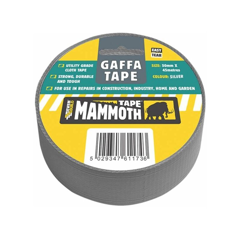 Everbuild Gaffa Tape 50mm x 45m Silver - Silver