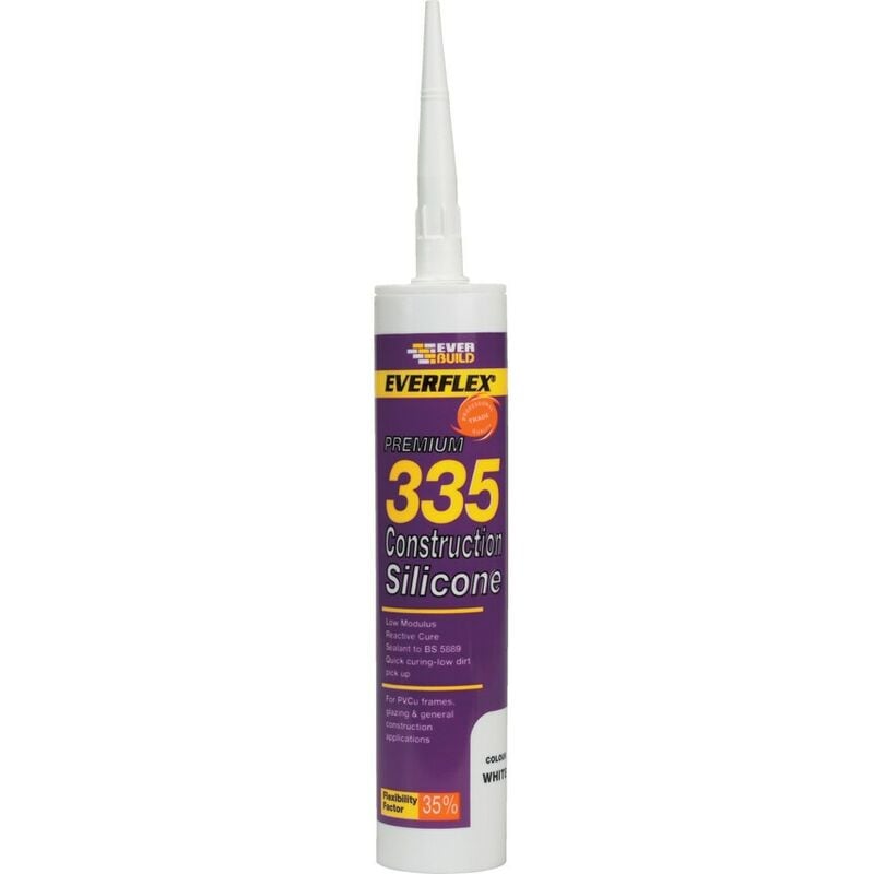 Everbuild - 335 Construction Sealant White (C3) 310ml - White