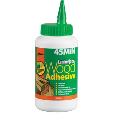 Everbuild 45MINPU7 Lumberjack® 45 Min PU Wood Adhesive Liquid 750g EVB45MINPU7