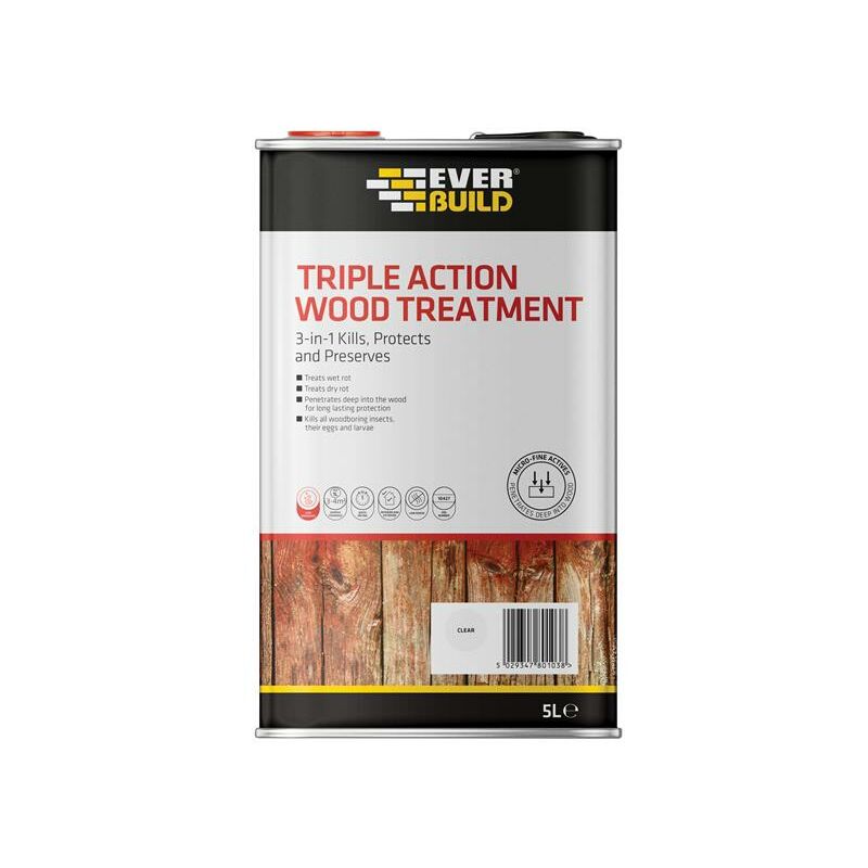 Everbuild - LJUN01 Triple Action Wood Treatment 1 litre EVBLJUN01