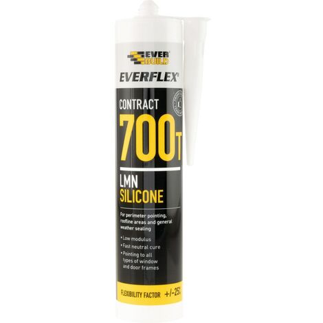 Everbuild 700T Black Silicon Sealant - 310ml