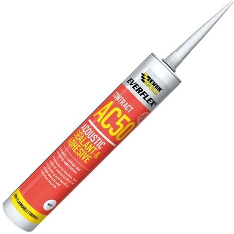 Everbuild AC50 Acoustic Sealant and Adhesive C4 Size Cartridge