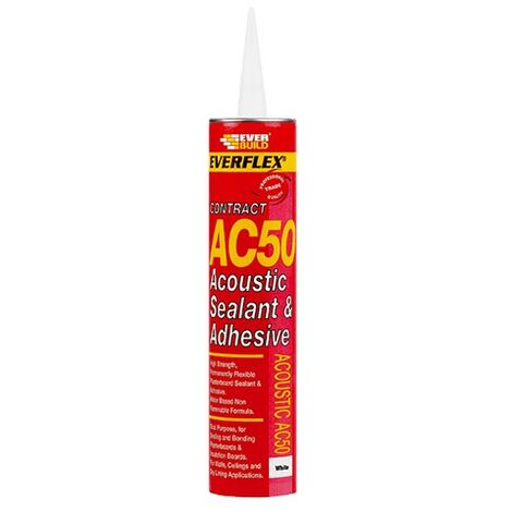 Everbuild AC50 Acoustic Sealant and Adhesive C4 Size Cartridge