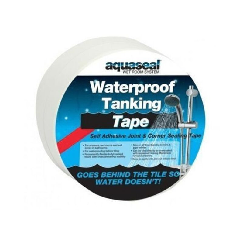 Everbuild - 10M Aquaseal Wet Room Kit Joint Corner Tape Waterproof Sealing Tanking