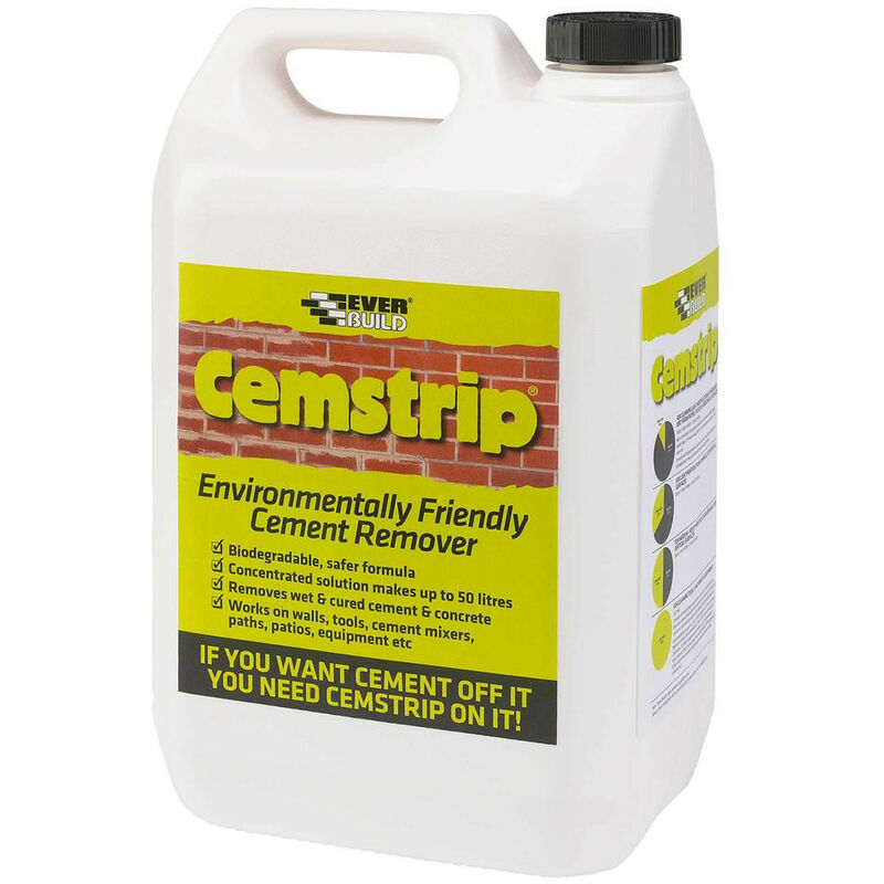Cemstrip Cement Remover, 5 Litre - n/a - Everbuild