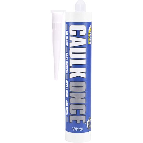 Everbuild CLKONCEWE3 Caulk Once White 295ml EVBCONCEWHC3