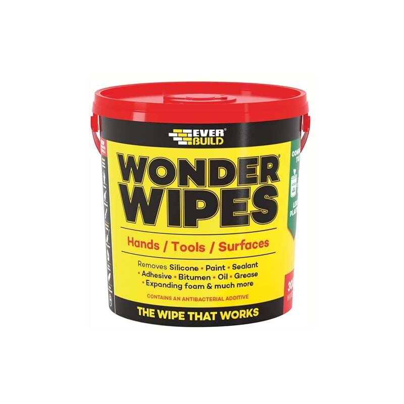 Wonder Wipes Giant 300 Tub giantwipe Multi Purpose / Hand Cleaning - Everbuild