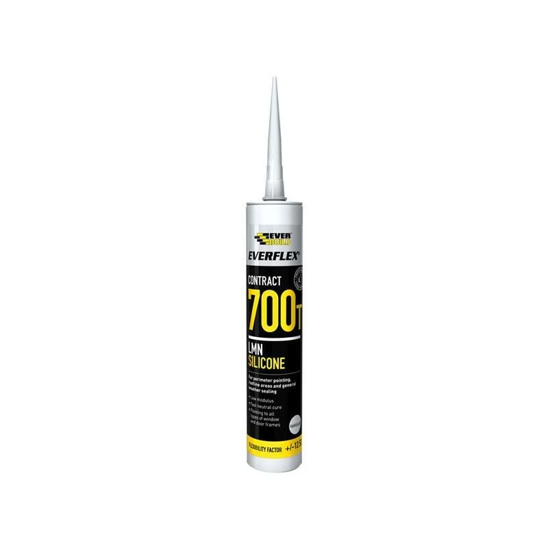 Everbuild 700T Black Silicon Sealant - 310ml