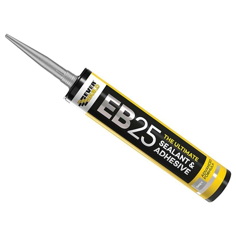 EB25GY EB25 Hybrid Sealant Adhesive Grey 300ml EVBEB25GY - Everbuild