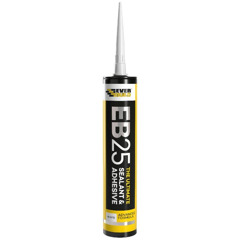 EB25 Ultimate Sealant Adhesive White Food Safe Mould Resistant 300ml - Everbuild