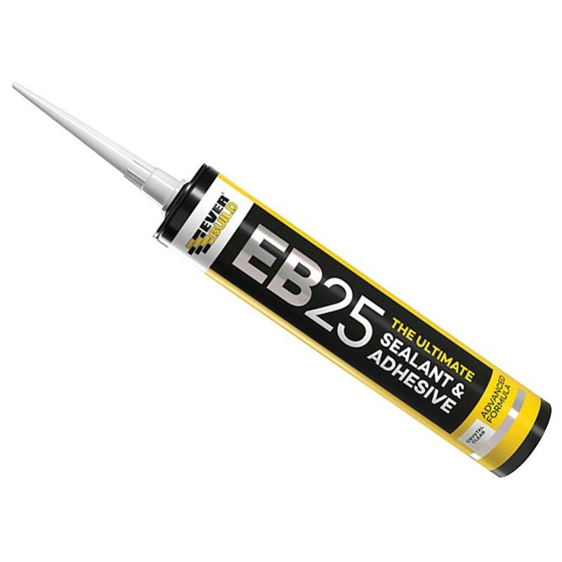 Everbuild EB25CL EB25 Hybrid Sealant Adhesive Clear 300ml EVBEB25CL