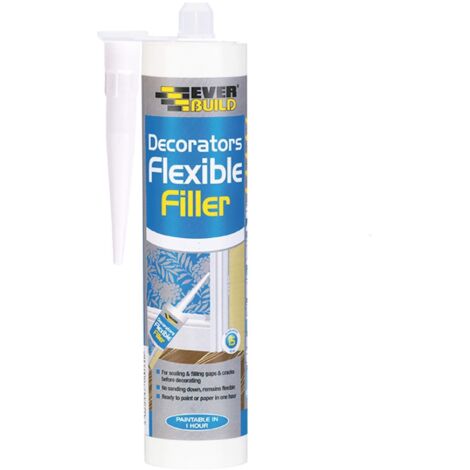 Everbuild FLEX Flexible Decorator's Filler White 290ml EVBFLEXWH