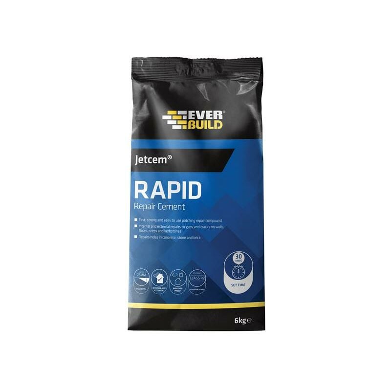 Everbuild - JETCEM6 Jetcem Rapid Set Cement 12kg (2 x 6kg Pack) EVBJETCEM6