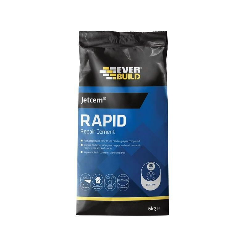 Rapid Set Cement 12kg (4 x 3kg Packs) - Everbuild