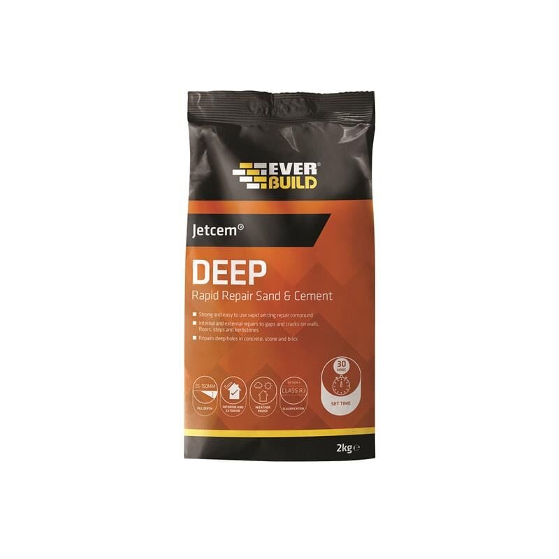 JETMIX6 Jetcem Premix Sand & Cement 12kg (2 x 6kg Packs) EVBJETX6 - Everbuild