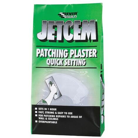 Everbuild JETPATCH6 Jetcem Quick Set Patching Plaster (Single 6kg Pack) EVBJETPATCH6