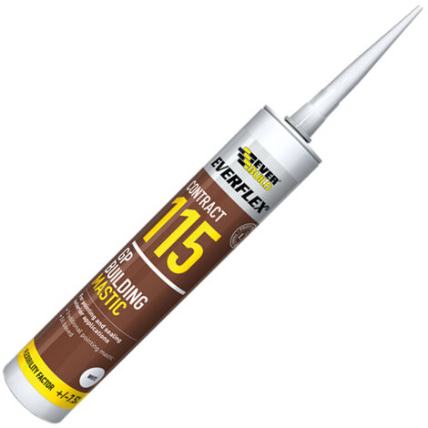 Everbuild MASBN Everflex 115 General Purpose Building Mastic Brown 285ml EVBMASBR