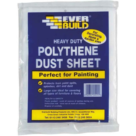 Everbuild POLYDUST Polythene Dust Sheet 3.6 x 2.7m EVBPOLYDS129