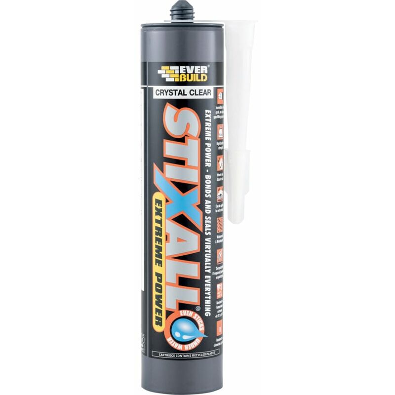 Everbuild - Adhesive Sealant, Clear, 300ml - Transparent