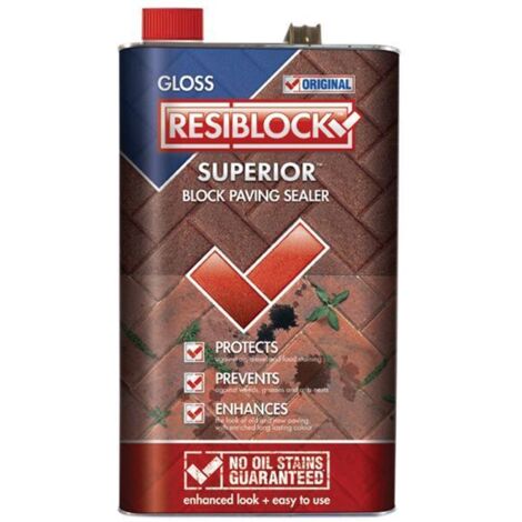 Everbuild RBORIGGL5 Resiblock Superior Original Gloss 5 litre EVBRBOGL5L
