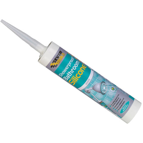 Everbuild Showerproof Bathroom Silicone White 280ml