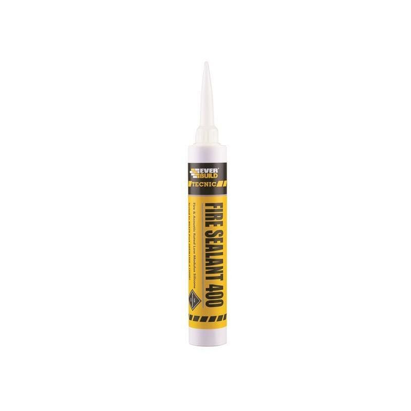 Everbuild - Tecnic Fire Sealant 400 Black 380ml - EVB400BK