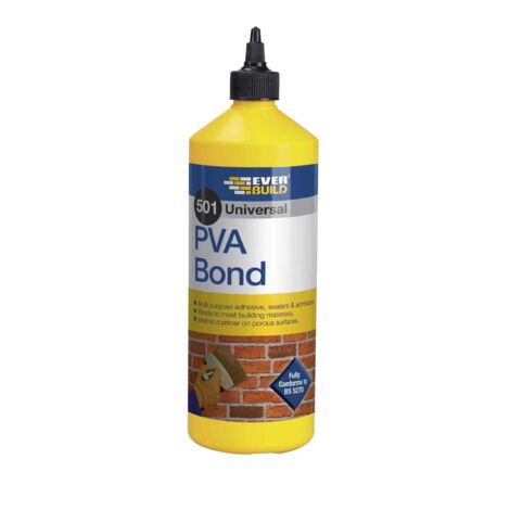 Everbuild Sika 501 Universal PVA Bond 1 litre EVBPVA1L