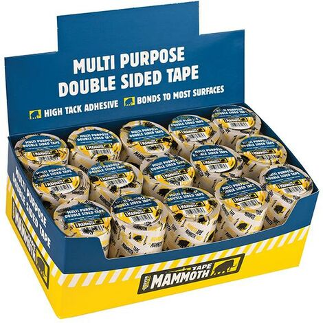 Everbuild Sika Double-Sided Tape 50mm x 5m Display 30 Pieces EVBDSTP530