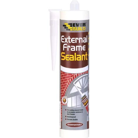 Everbuild Sika External Frame Acrylic Sealant Brown 290ml EVBEXTBR