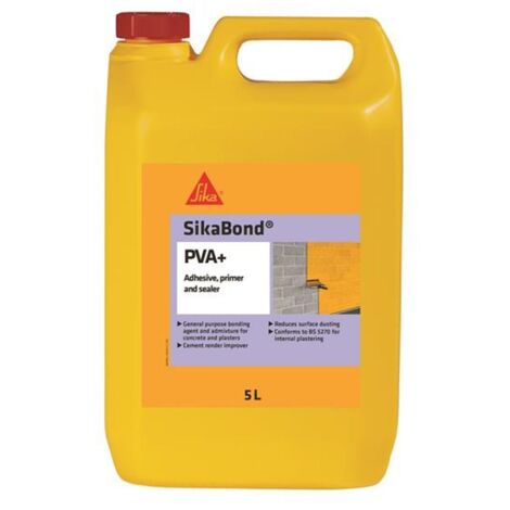 Everbuild SIKAPVA5 Sikabond PVA+ 5 litre EVBSIKAPVA5