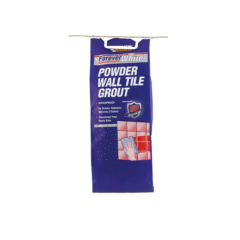 Everbuild - Sika Forever White Powder Wall Tile Grout 3kg EVBFWGROUT3