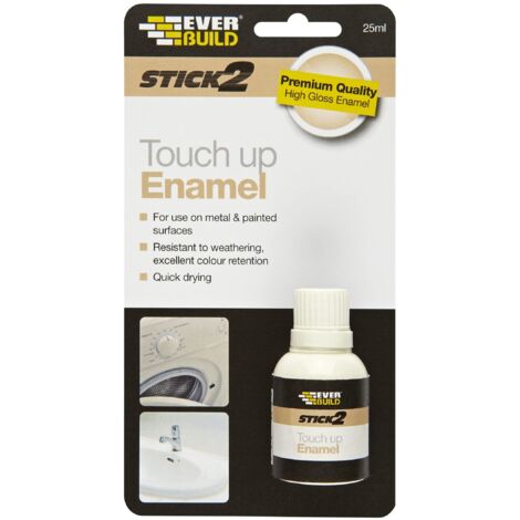 Everbuild Stick2 Touch Up Enamel White 25ml EVBS2ENAMEL