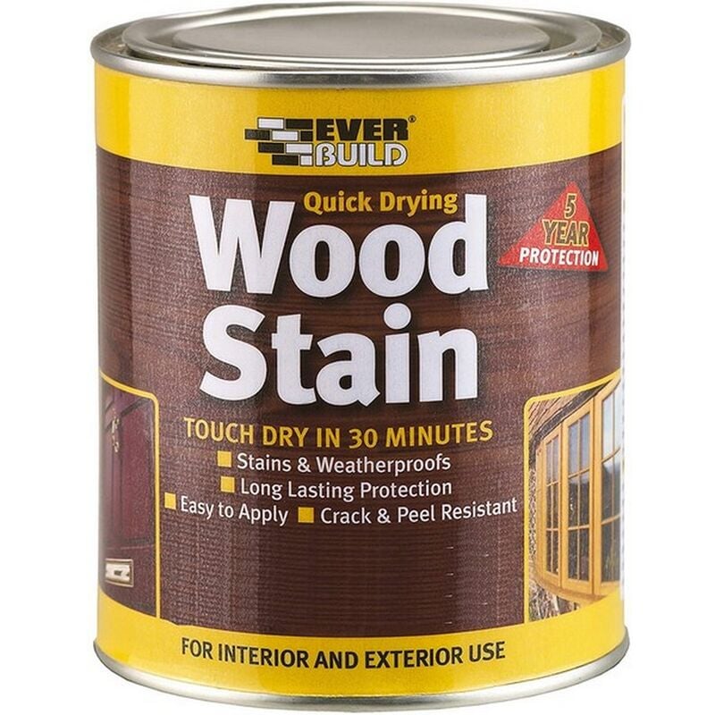 Everbuild - Woodstain Satin Mahogany 750ml