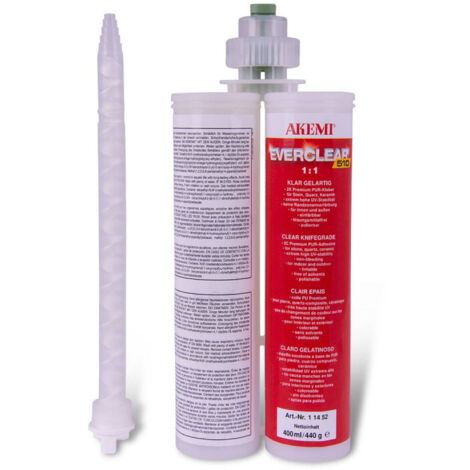 Everclear 510 - Colle PU bi-composant - Akemi - Cartouche de 395 ml