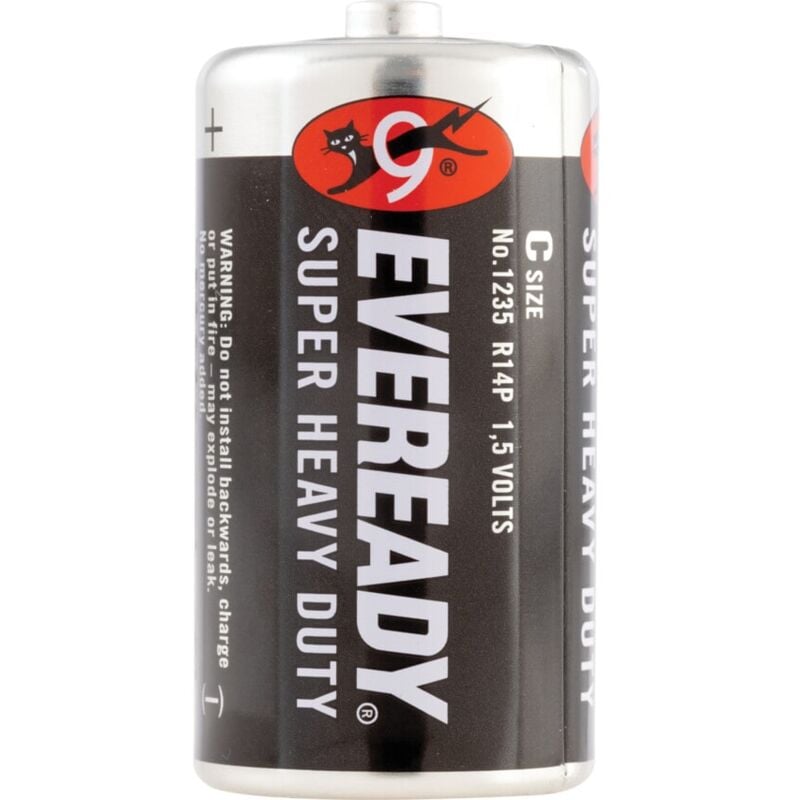 Heavy Duty c Zinc Battery, Pack of 2 - Eveready