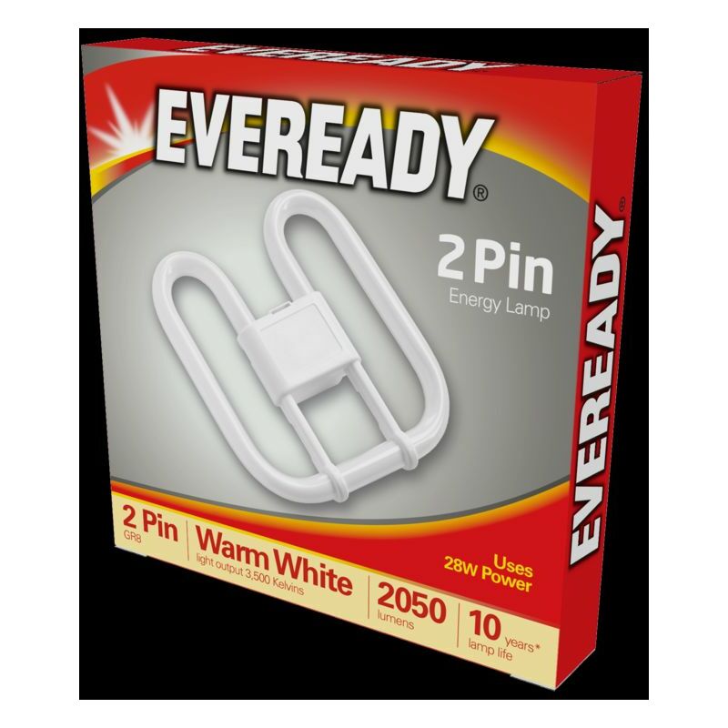 Eveready 2D Lamp 28W 2 PIN 240V CFL - S712